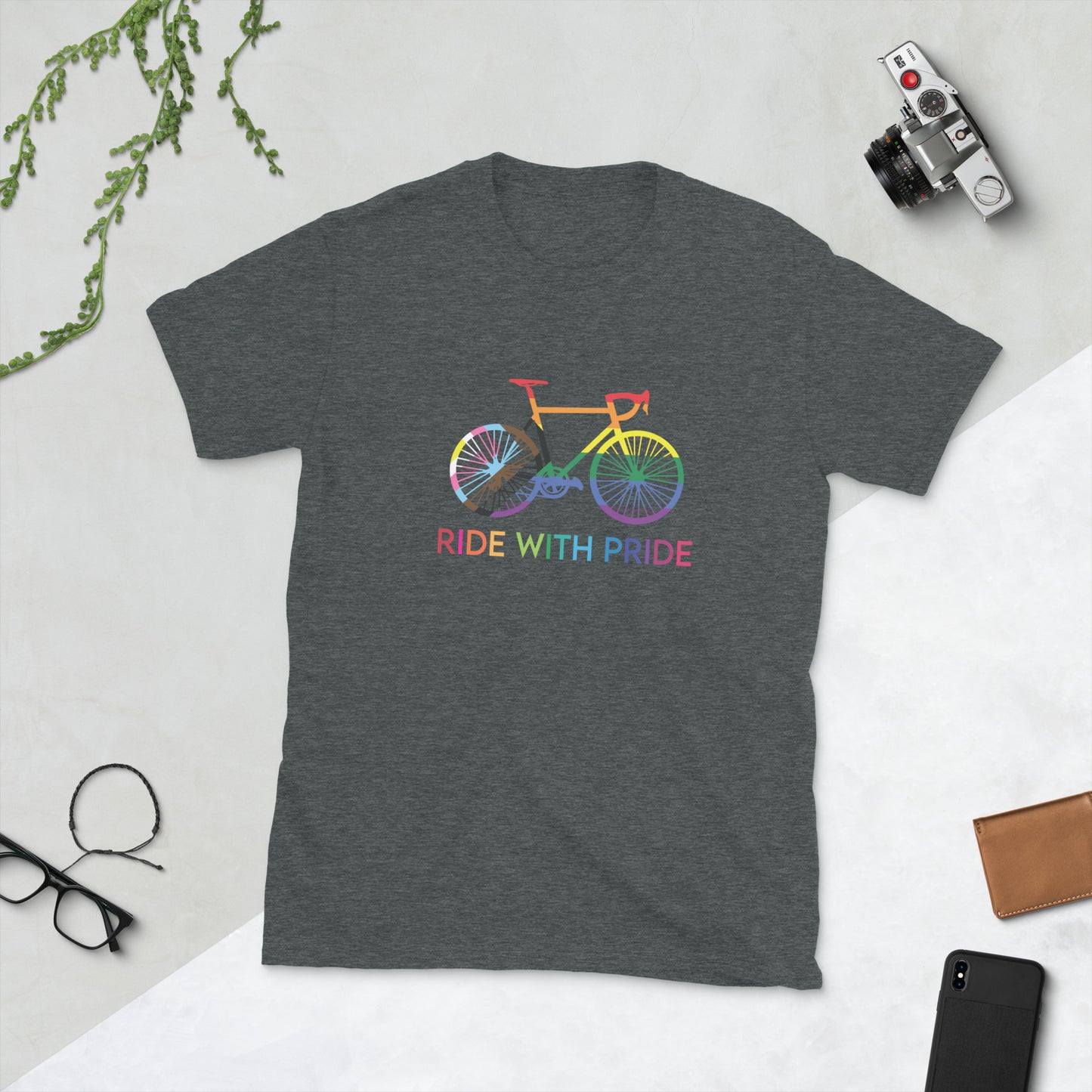 "RIDE WITH PRIDE" Short-Sleeve Unisex T-Shirt