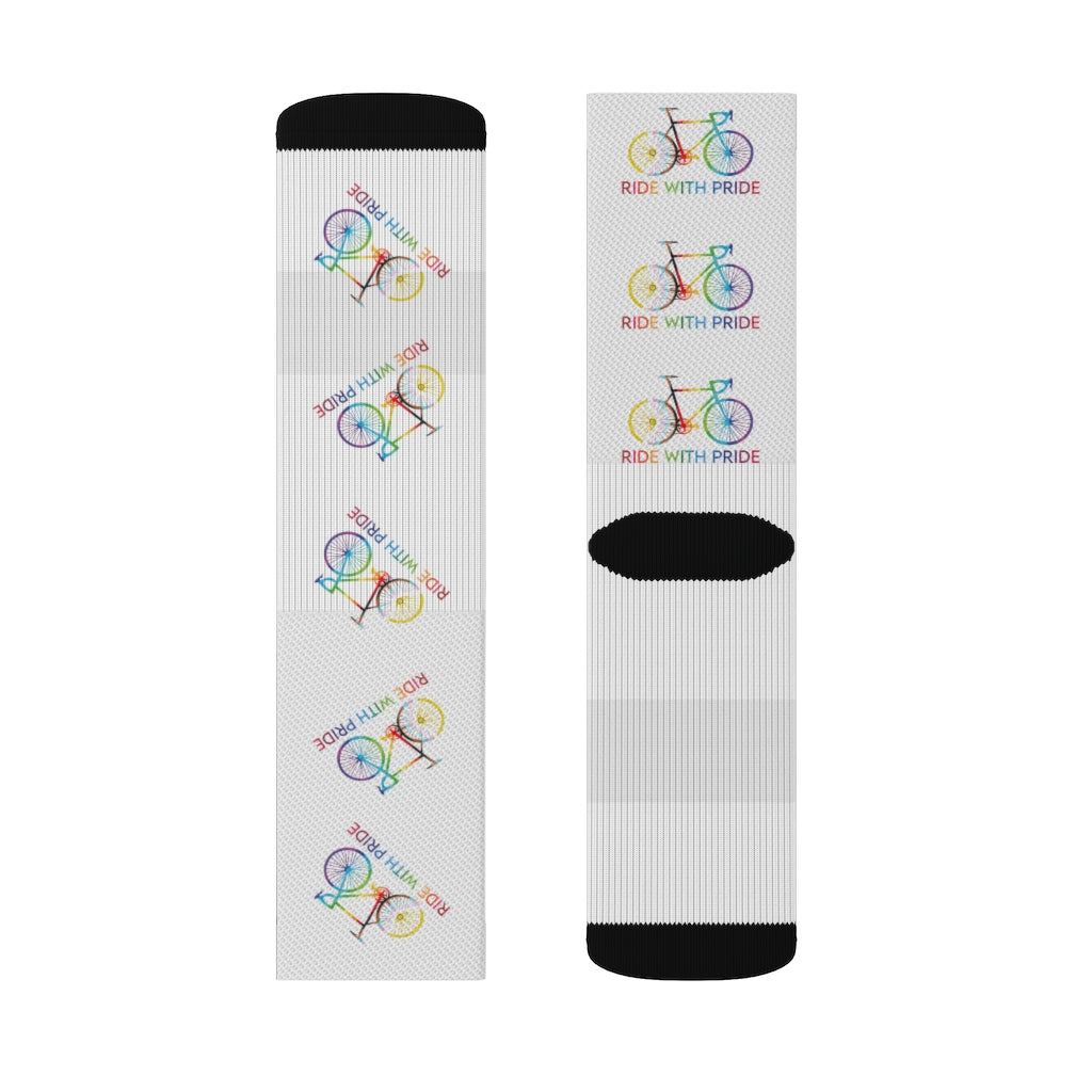 "Ride with Pride" Sublimation Socks