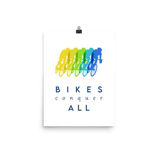"5 Cyclists" Poster