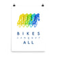 "5 Cyclists" Poster