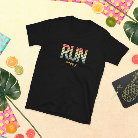 "RUN happy" Super Soft Unisex T-Shirt