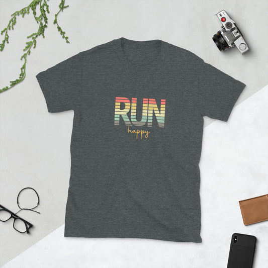 "RUN happy" Super Soft Unisex T-Shirt