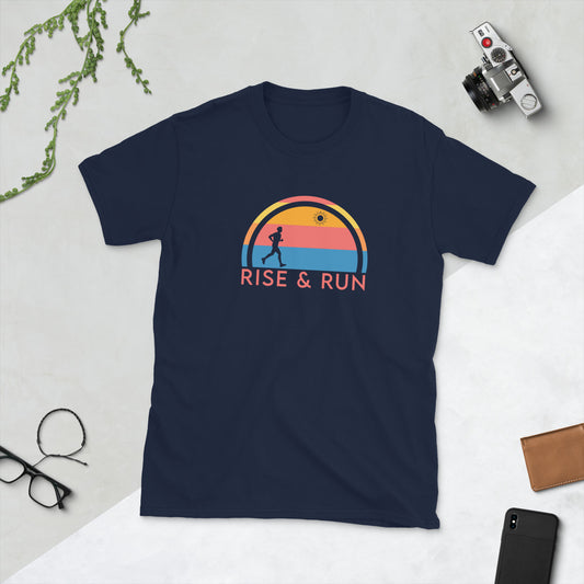 "RISE & RUN" Unisex T-Shirt